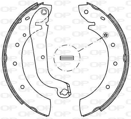 OPEN PARTS Piduriklotside komplekt BSA2172.00